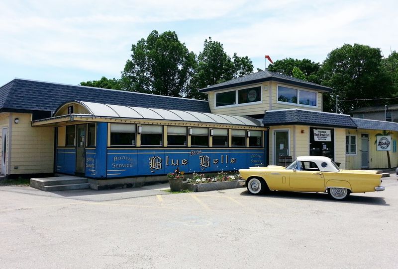 A Blue Diner Car With More Road Miles Than Your Minivan