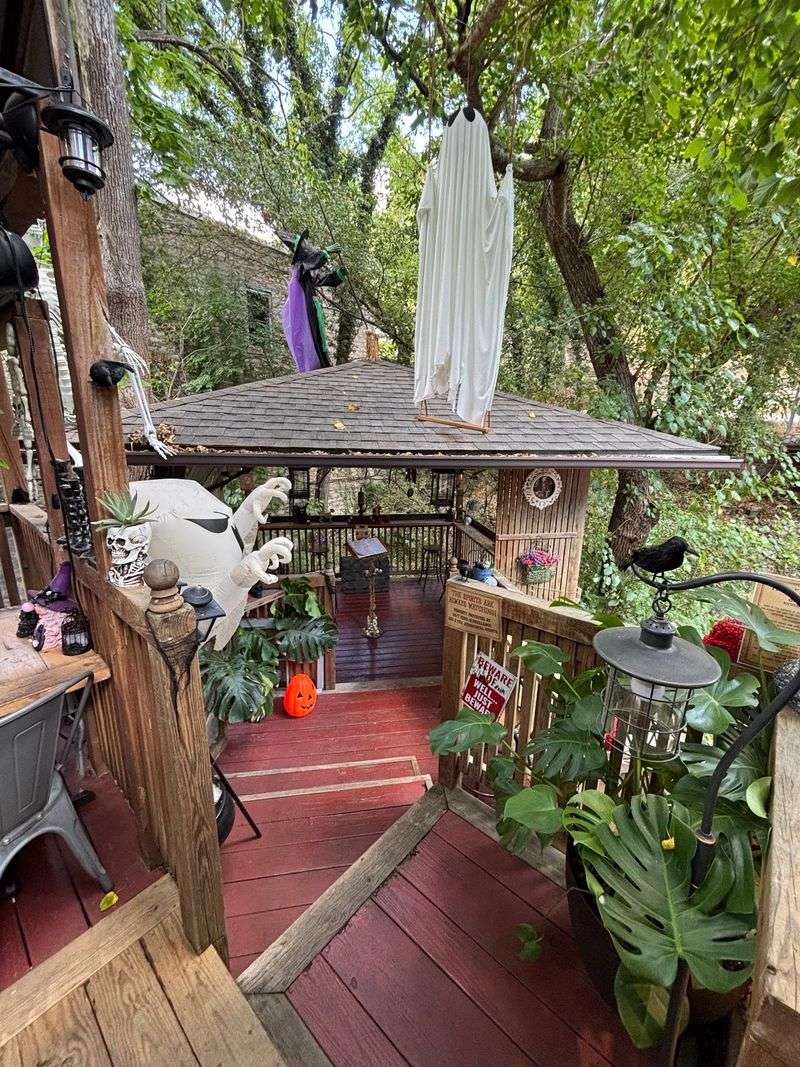A Creek-Side Porch With Layers