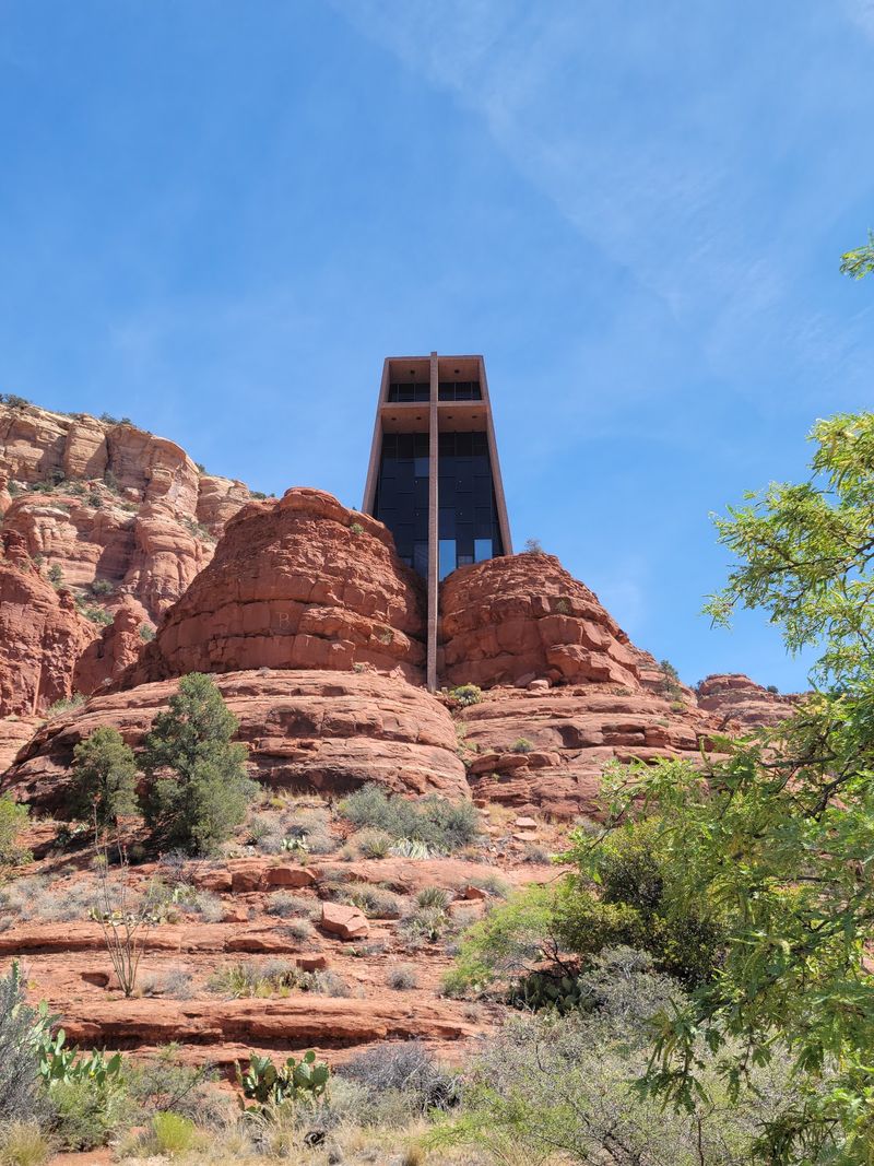 A Cross Rising From the Red Rocks A Cross Rising From the Red Rocks