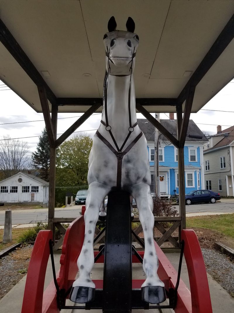 A Giant Rocking Horse Greets You On Main Street