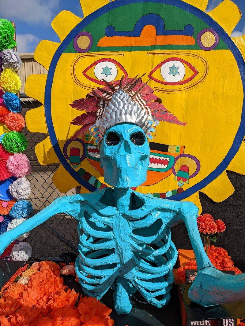 A Glowing Parade Brings Skeletons Out Into The Streets
