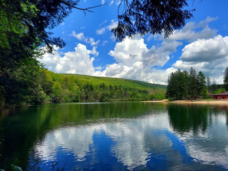 A Little Lake With a Refreshing Summer Beach