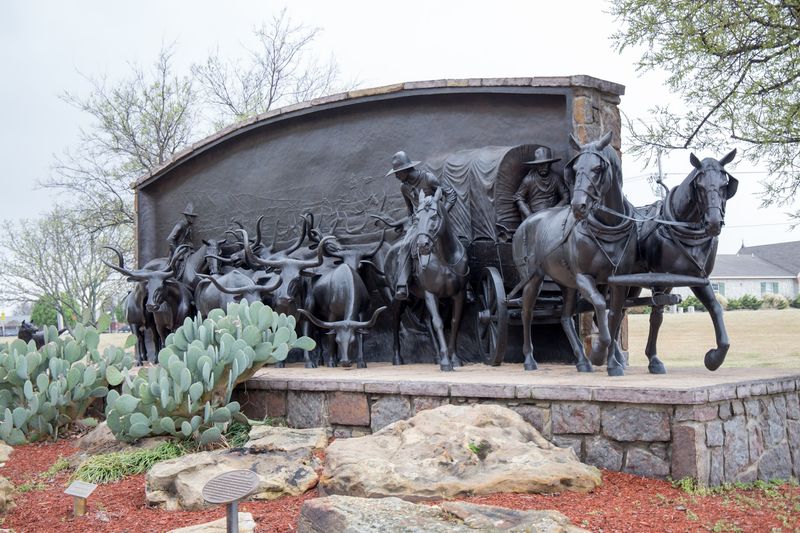 A Trail Stop Off Chisholm Trail Parkway