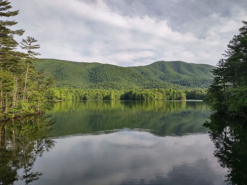 The 3.2-Mile Trail Circles A Peaceful 96-Acre Lake