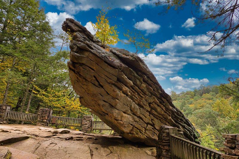 Balanced Rock Trail at Trough Creek State Park, James Creek