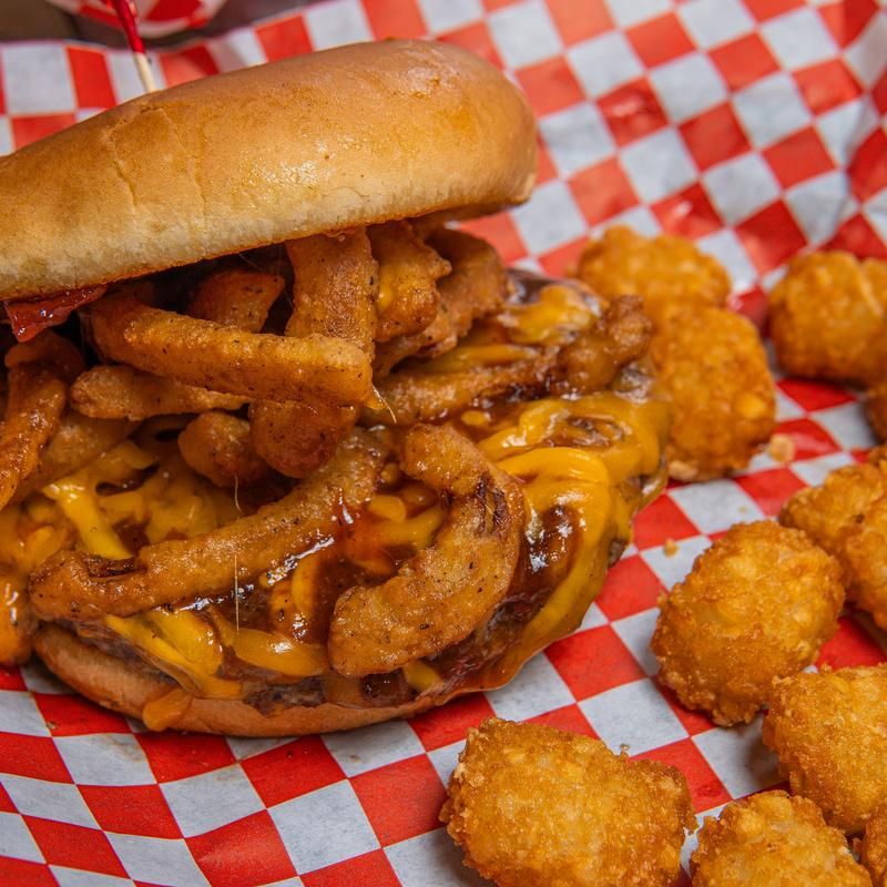 Brisket Burger Loaded Like a Texas Truck Bed Brisket Burger Loaded Like a Texas Truck Bed