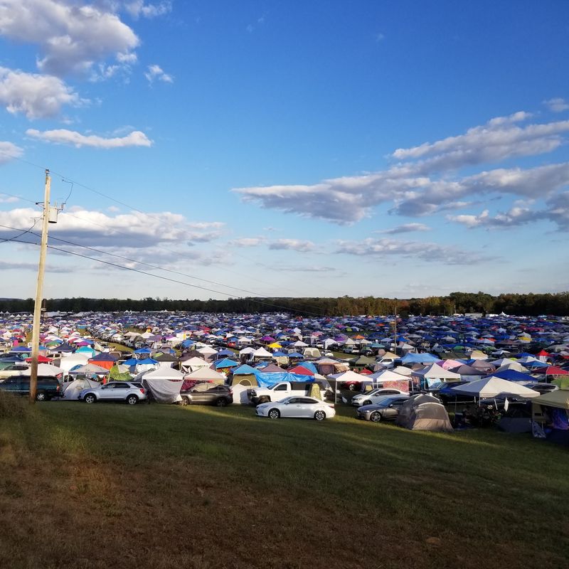 Camping Close to the Action Camping Close to the Action