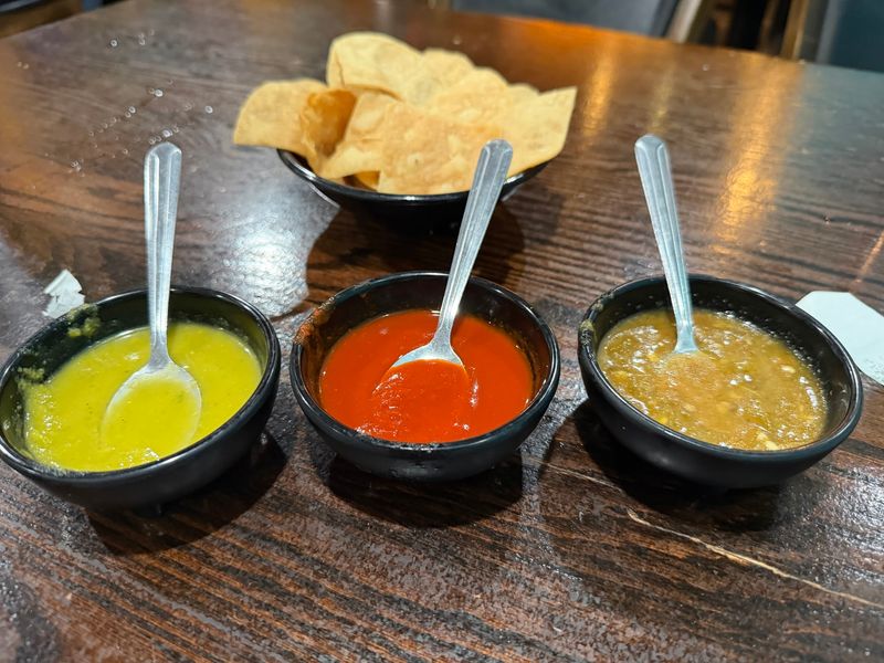 Chips and Three Salsas on the House Chips and Three Salsas on the House