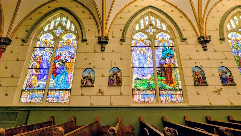Color Pouring Through Stained Glass