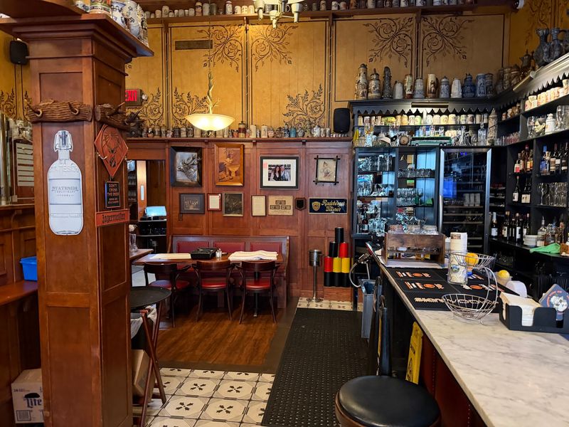 Dark Wood, Stained Glass, and a Wall of Steins