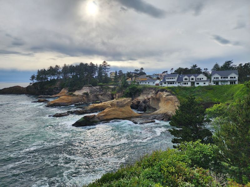Depoe Bay as the Backdrop Depoe Bay as the Backdrop