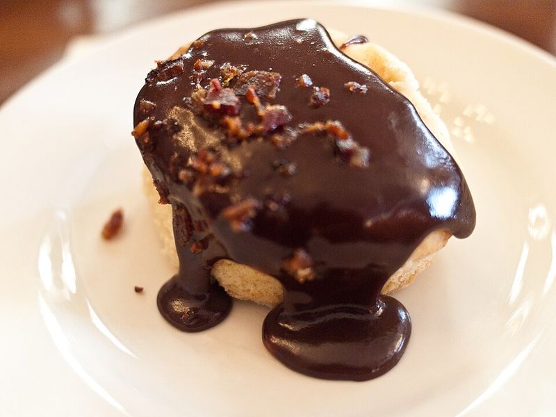 Eating Biscuits Smothered in Chocolate Gravy Eating Biscuits Smothered in Chocolate Gravy