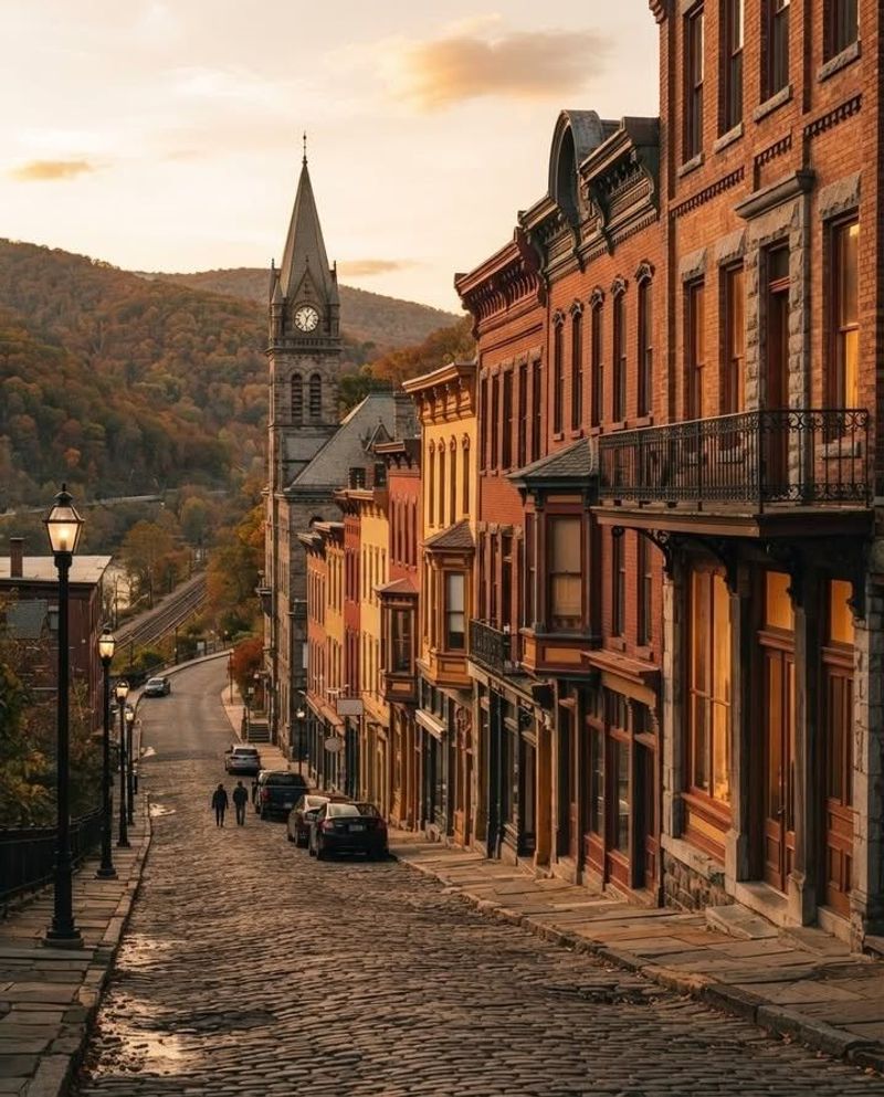 Jim Thorpe, Carbon County: Mountain Scenery with a Storybook Main Street Jim Thorpe, Carbon County: Mountain Scenery with a Storybook Main Street