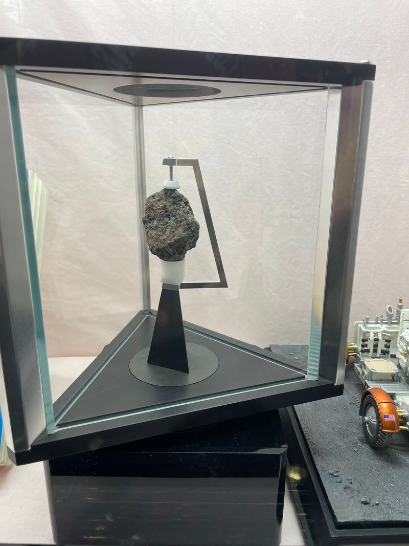 Moon Rock, Meteorites, and Fossils Downstairs