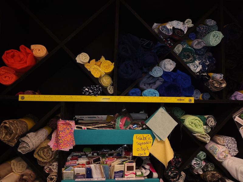 Quilters, Those Donated Fabrics Are Calling Your Name