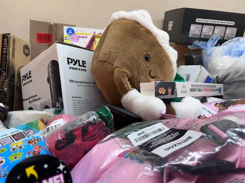 New Clothes, Gadgets, and Snacks All Share One Pile