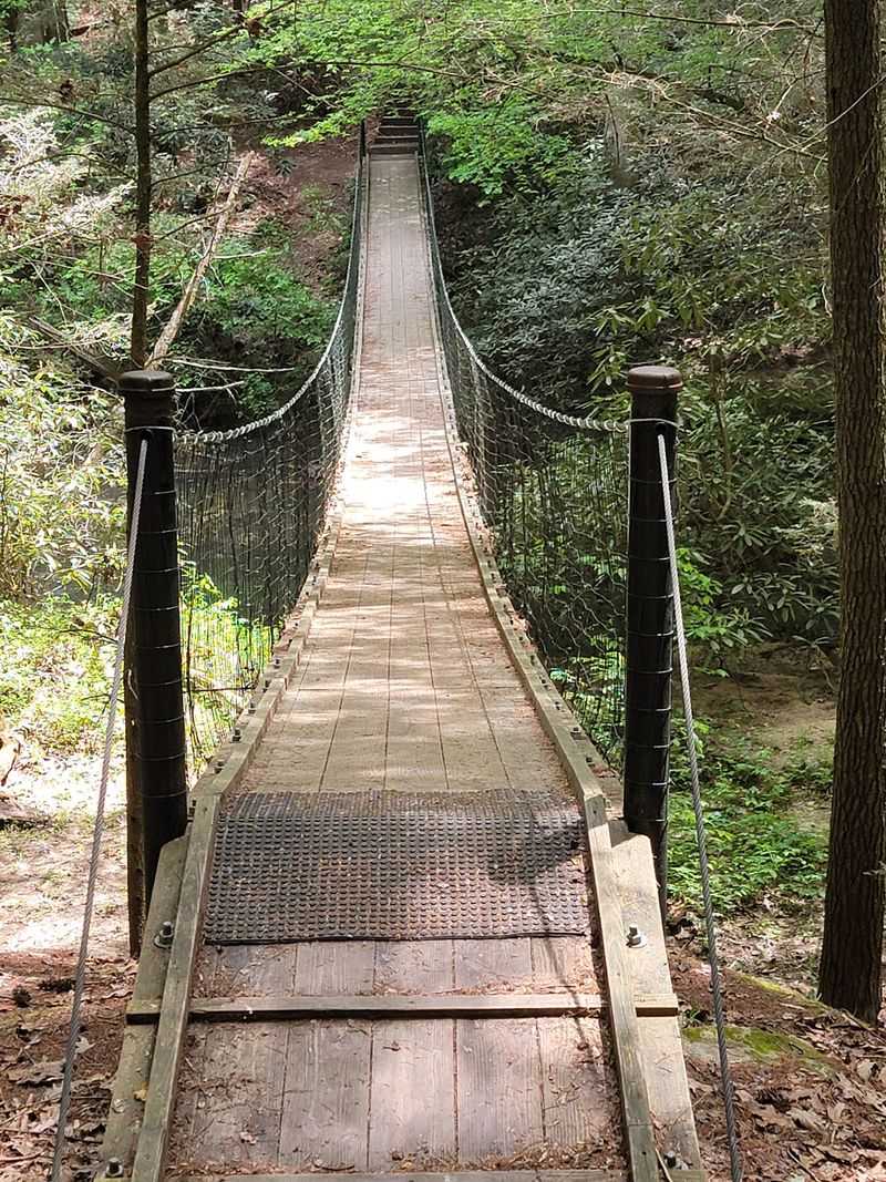 Pioneer Trail Swinging Bridge in Crossville Pioneer Trail Swinging Bridge in Crossville