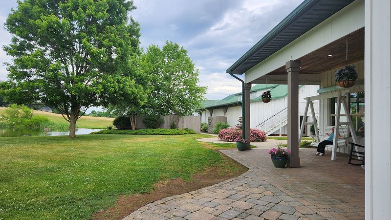Porch Swings, Lake Views, And Farm Scenery Complete The Experience Porch Swings, Lake Views, And Farm Scenery Complete The Experience