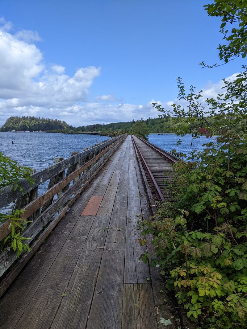 Rails Turned Into a Riverside Trail