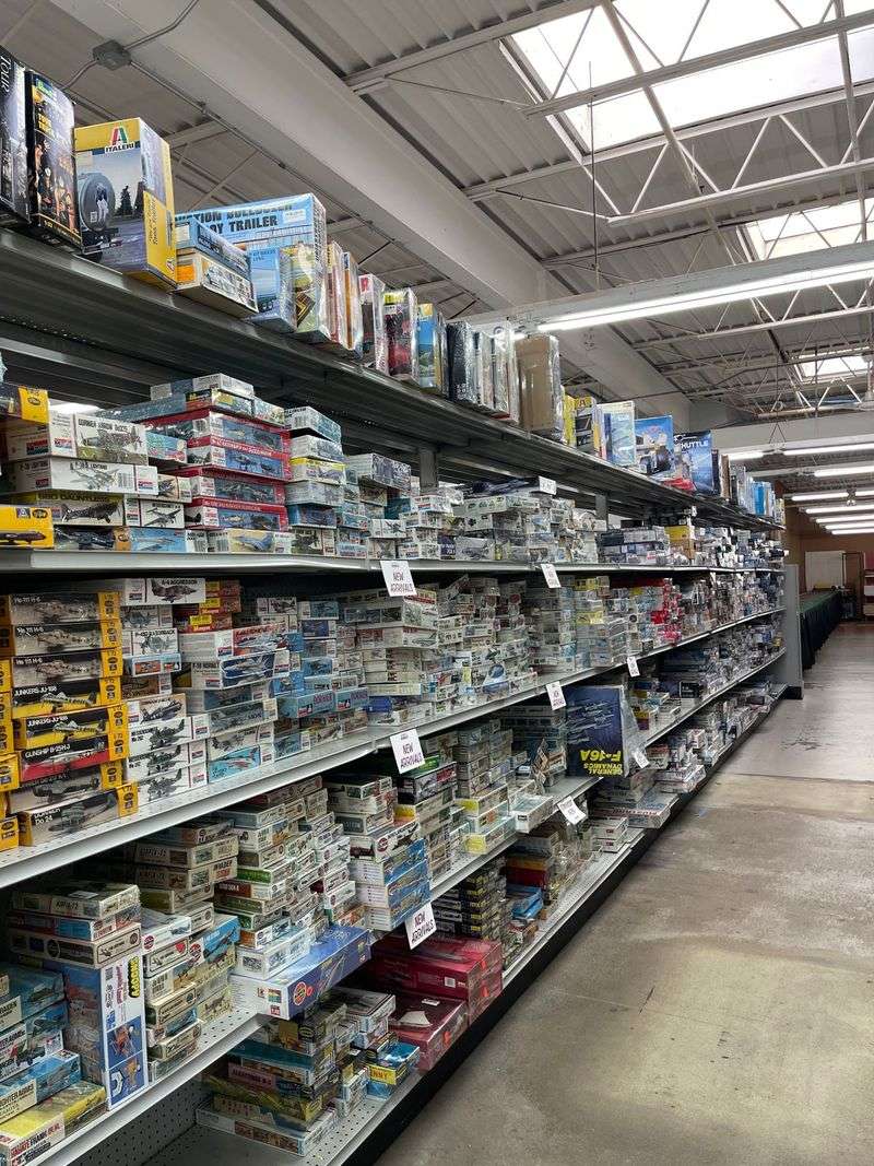 Shelves Packed With Model Kits and Hard-to-Find Treasures
