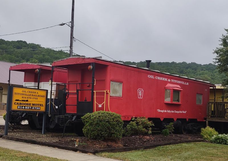Sleeping in a Caboose Next Door