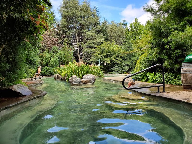 Spa Time Beside the Water