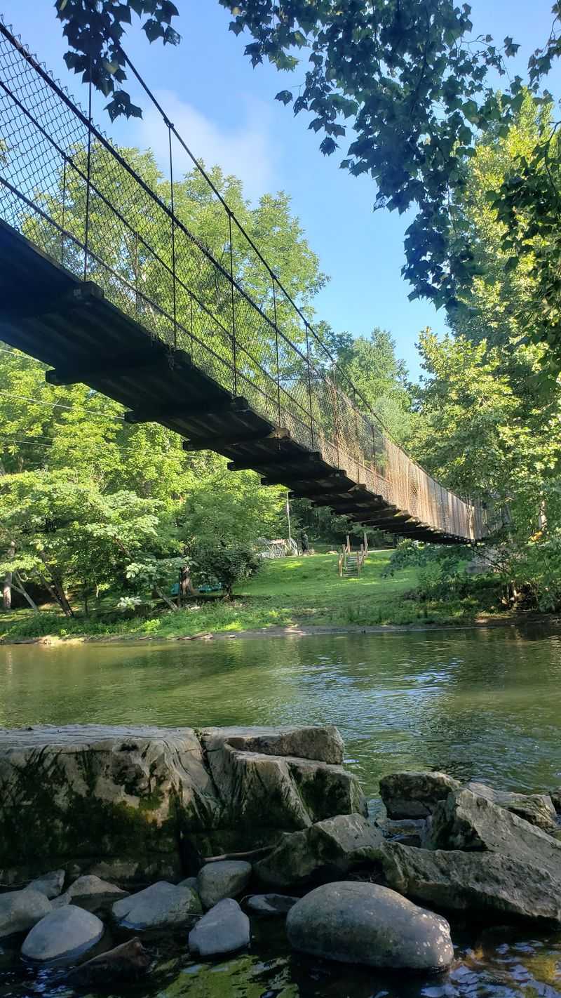 Swinging Bridge in Townsend Swinging Bridge in Townsend
