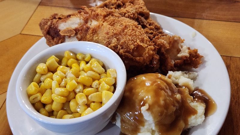That Country Fried Steak Comes Dressed In Golden Gravy