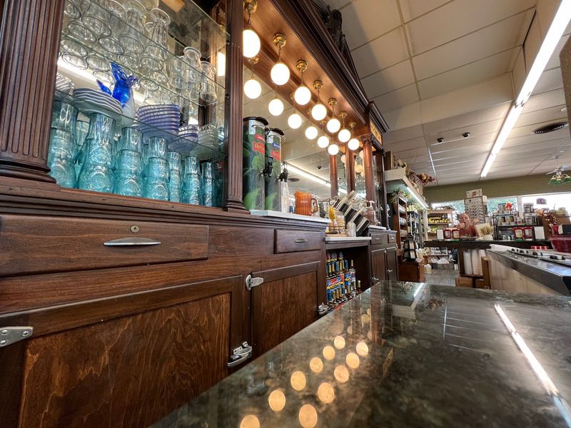 That Gorgeous Antique Bar Traveled All The Way From North Carolina