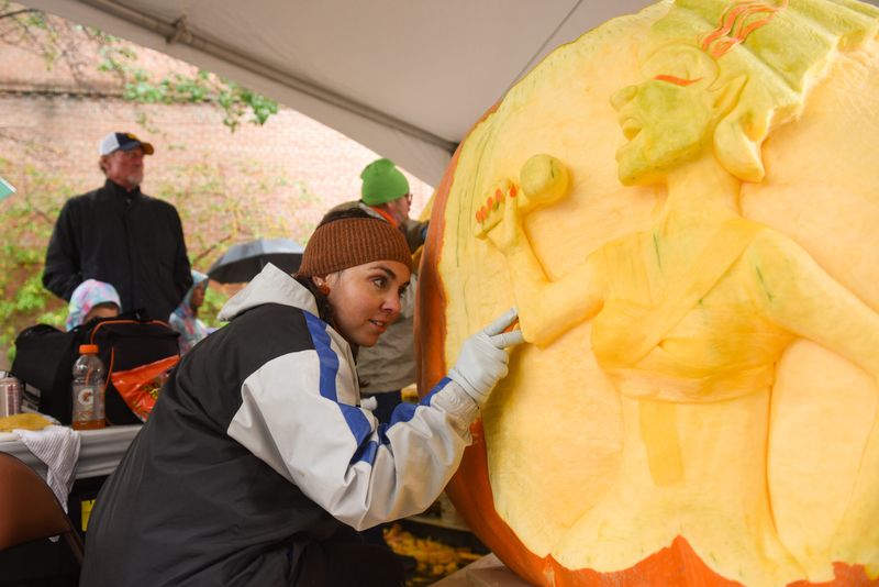 The Artists Give Each Pumpkin a Point of View