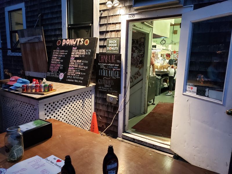 The Best Donuts In Town Come Out Of A Parking Lot Door