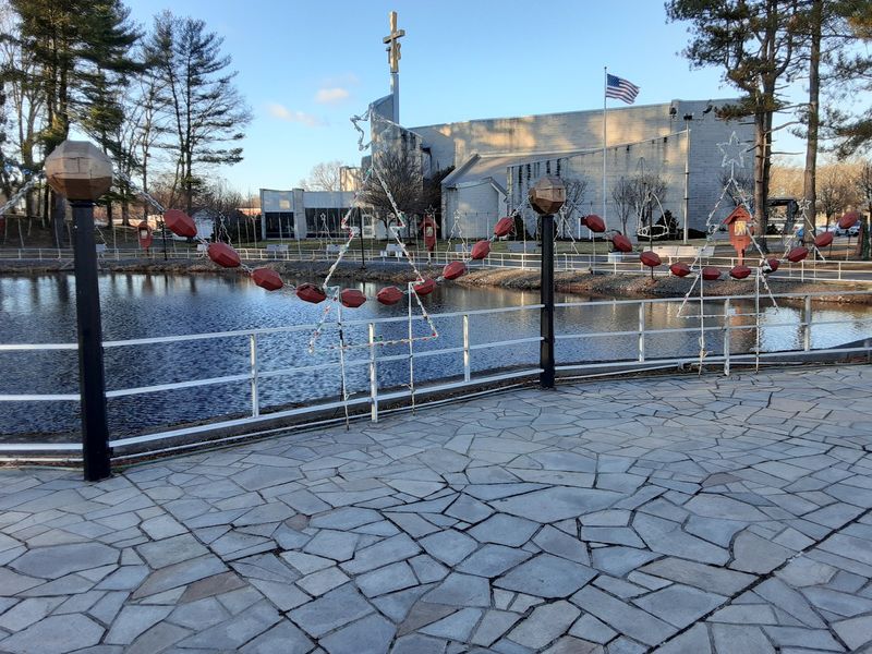 The Pond and Giant Rosary Reward a Closer Look