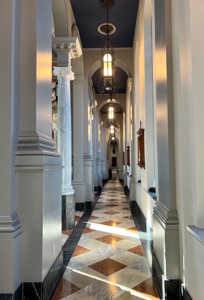 Twenty Massive Columns Line Up Like Stone Giants Twenty Massive Columns Line Up Like Stone Giants