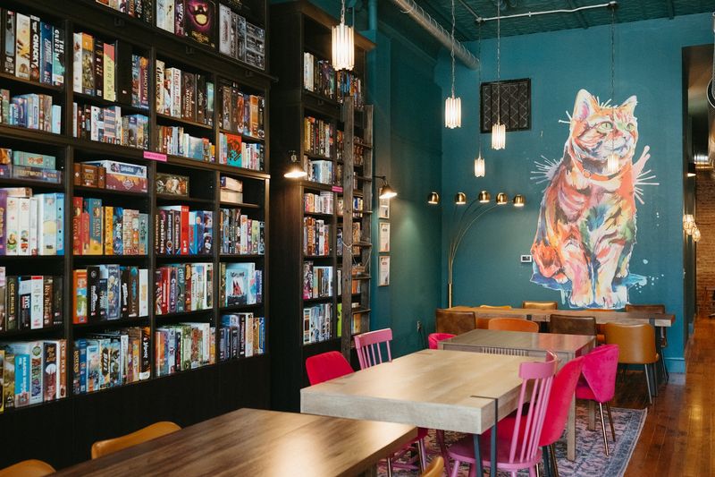 A Board Game Wall That Stops You at the Door