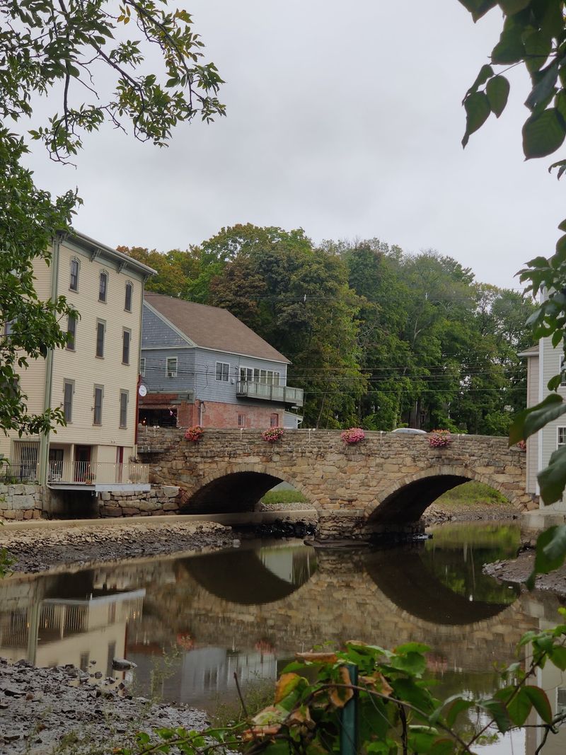Walk Off Lunch At America's Oldest Documented Two-Span Stone Arch Bridge Walk Off Lunch At America's Oldest Documented Two-Span Stone Arch Bridge