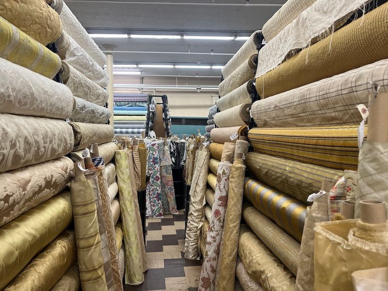 Walls of Fabric Make Small Swatches Look Shy