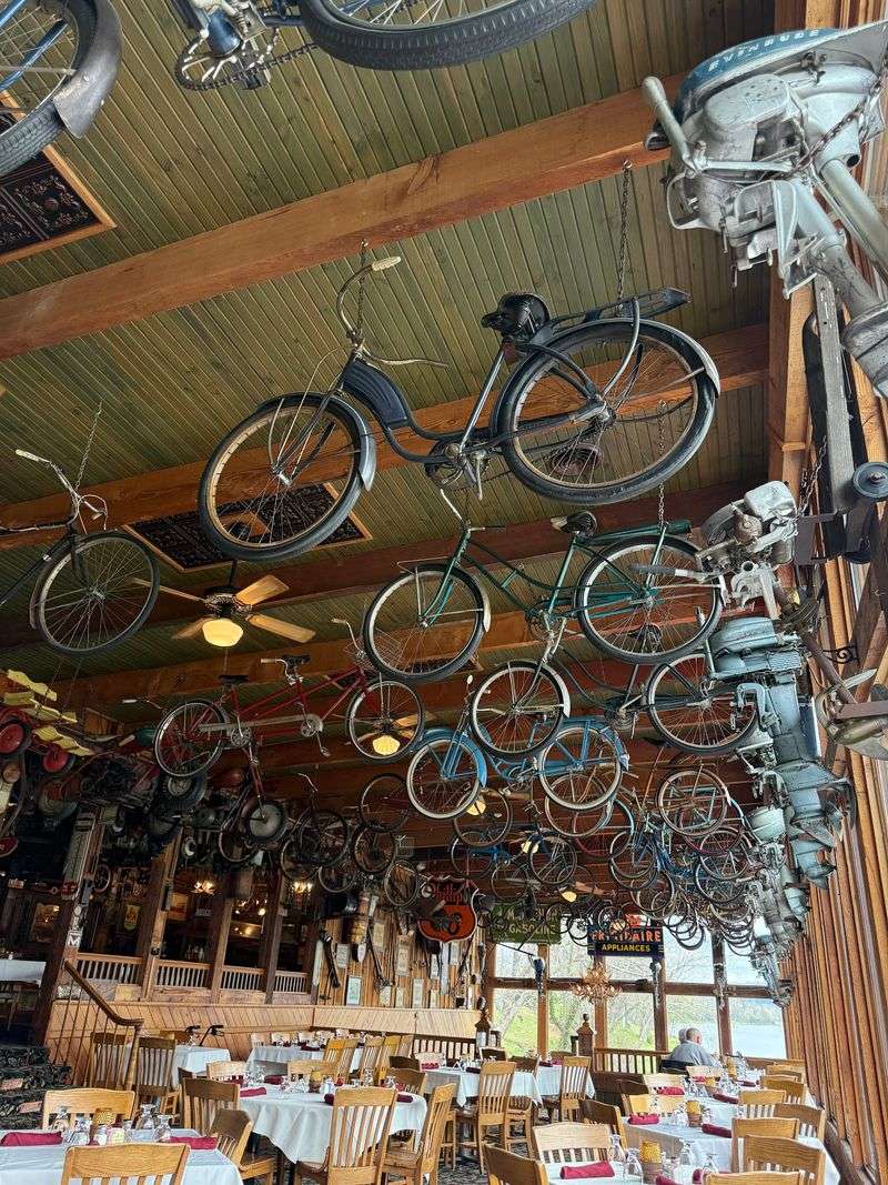 Where Old Boat Motors Hang Overhead