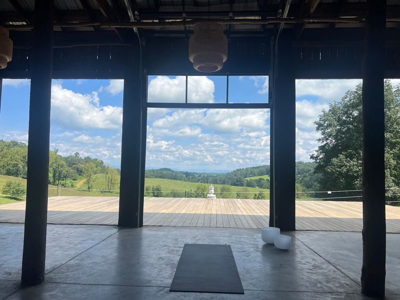 Yoga in a Barn With a View