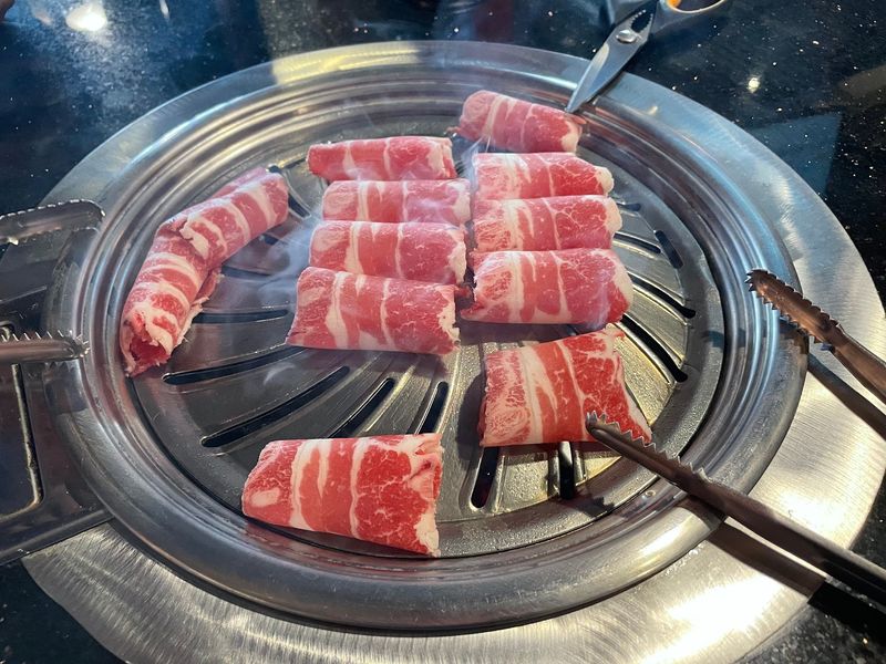 Your Table Comes With Its Own Grill, So Everyone Gets To Cook Your Table Comes With Its Own Grill, So Everyone Gets To Cook