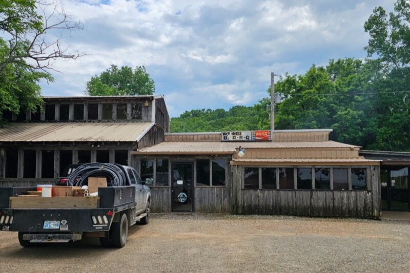 Near Sallisaw, This Leaning Tin-Roofed Shack Has Smoked Hickory Ribs And Thick Bologna Since The 1960s
