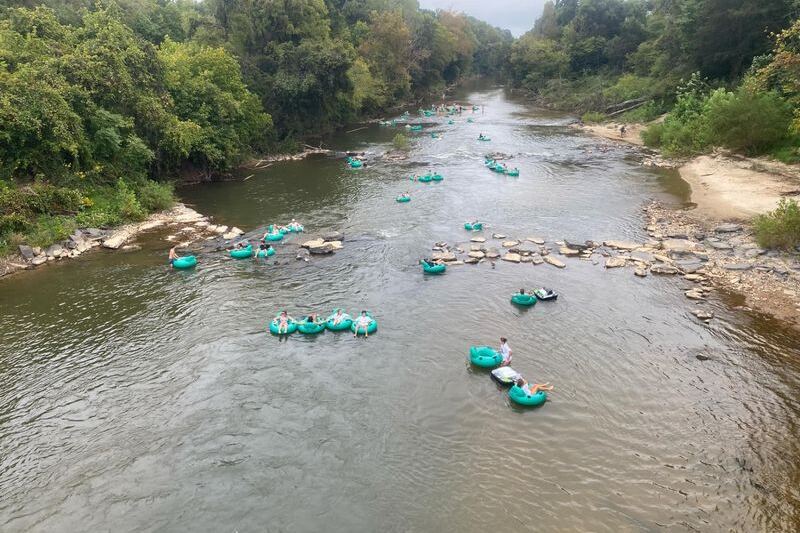 This North Carolina River Trip Floats You Down The Dan River In Madison With A 65-Foot Slide Start