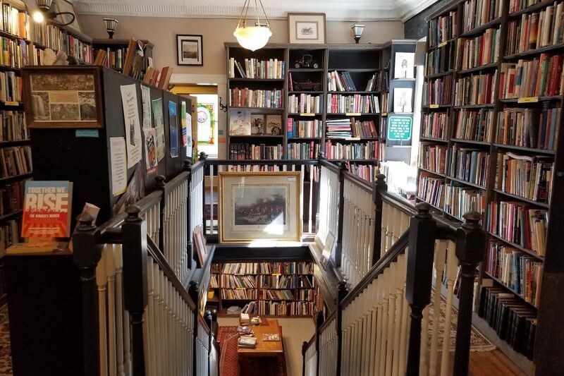 This Three-Story North Carolina Mountain Bookshop Hides 30,000 Books Behind An Espresso Bar