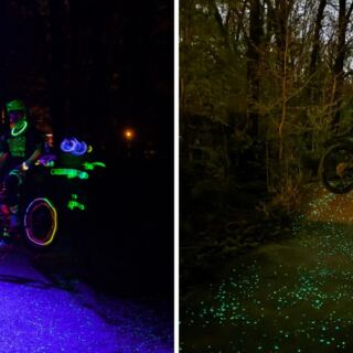 This Glowing Arkansas Bike Trail Lights Up After Dark And Makes Night Rides Feel Like Another World