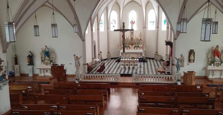 Step Inside This Small-Town Oklahoma Church And Century-Old Munich Glass Turns The Room Red And Gold