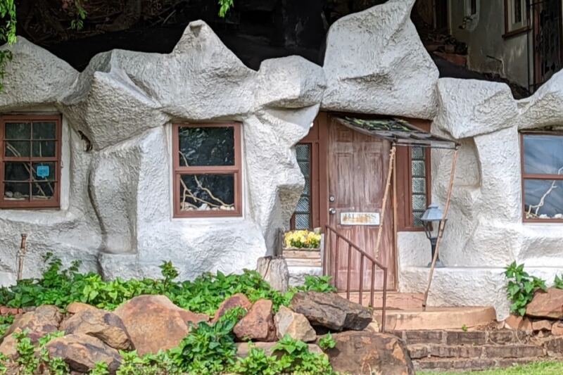 Behind The Melted Stone Walls Of This Storybook Tulsa House Sits A Hand-Built Speakeasy