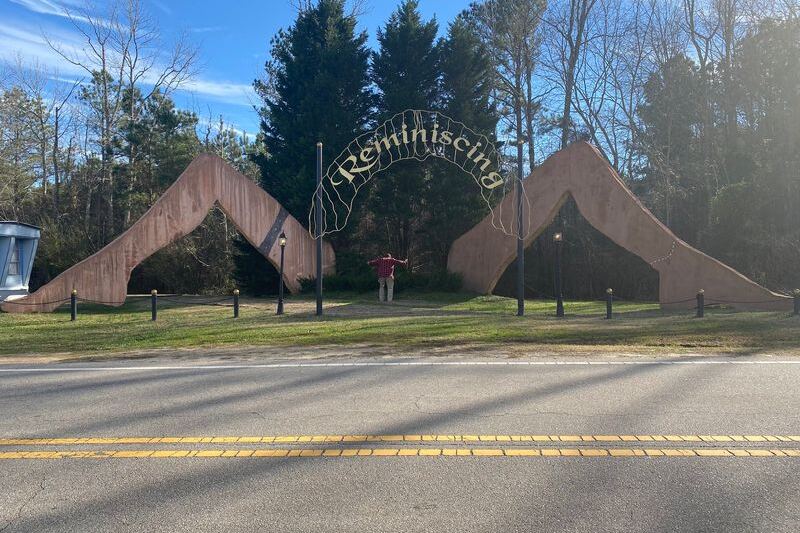 This Giant Pair Of Concrete Legs Beside A North Carolina Road Stops Drivers In Henderson