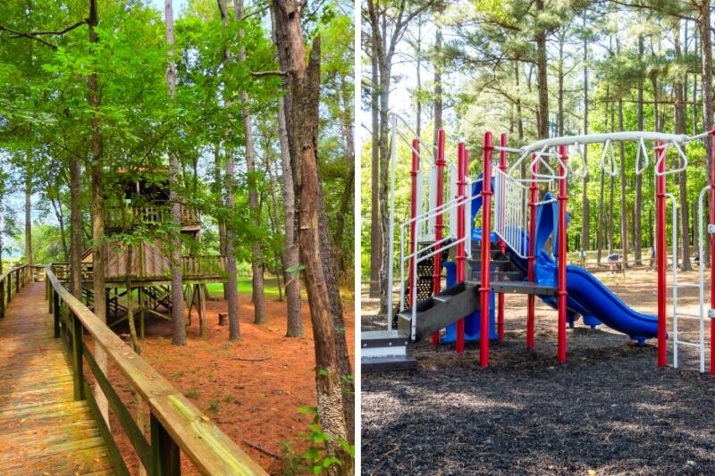 This Free Arkansas Park Has A Giant Treehouse Kids Will Want To Explore End To End