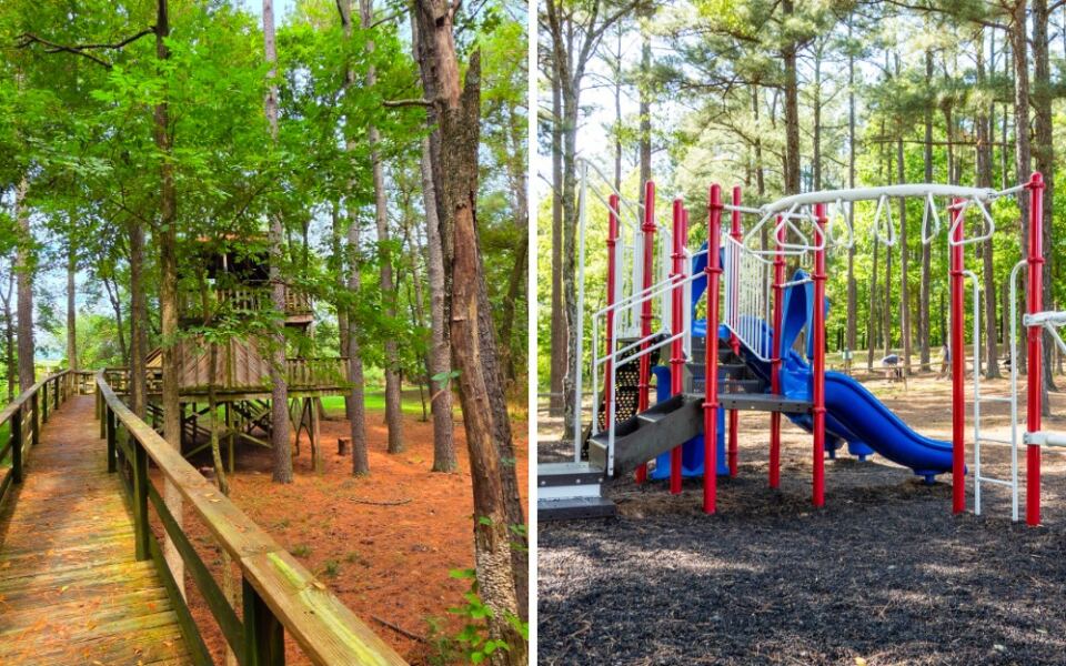 This Free Arkansas Park Has A Giant Treehouse Kids Will Want To Explore End To End