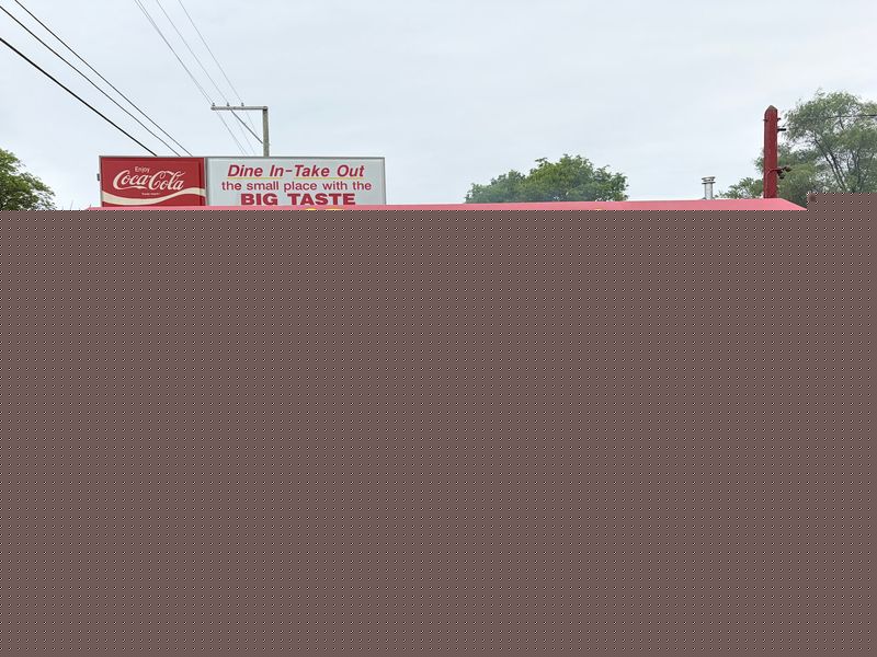 A Burger Stand Wedged Between Two Body Shops A Burger Stand Wedged Between Two Body Shops