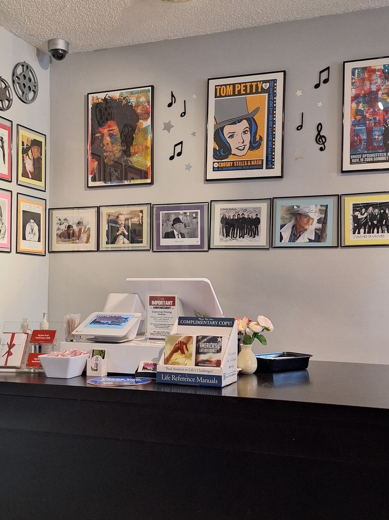 Concert Posters On The Walls Give Lunch A Backstage Feel